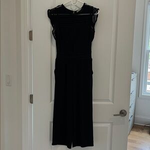 Michael Kors Black Lace-Detail Jumpsuit